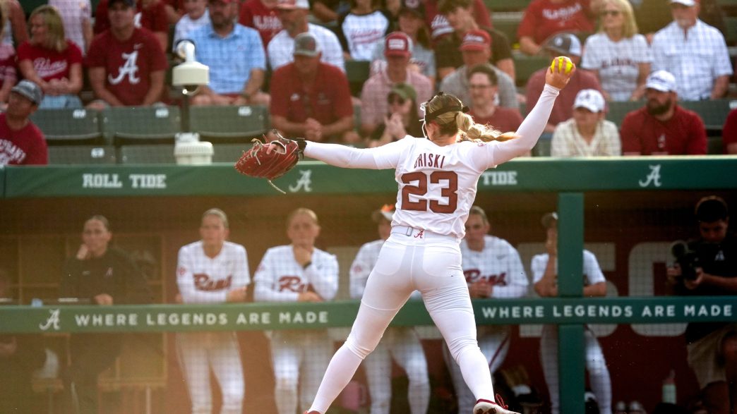 Alabama Sweeps Auburn 3-0, Briski Throws Two Complete-Game Shutouts in Same Series